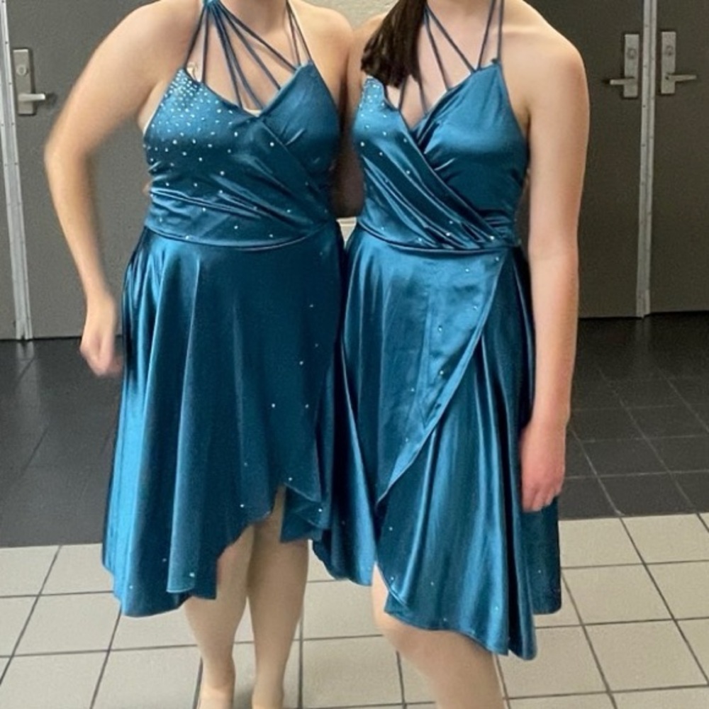 Teal Lyrical Dress